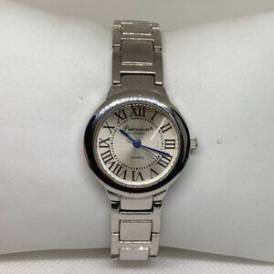 Precision by Gruen women’s watch silver tone quartz 28mm Roman indices running